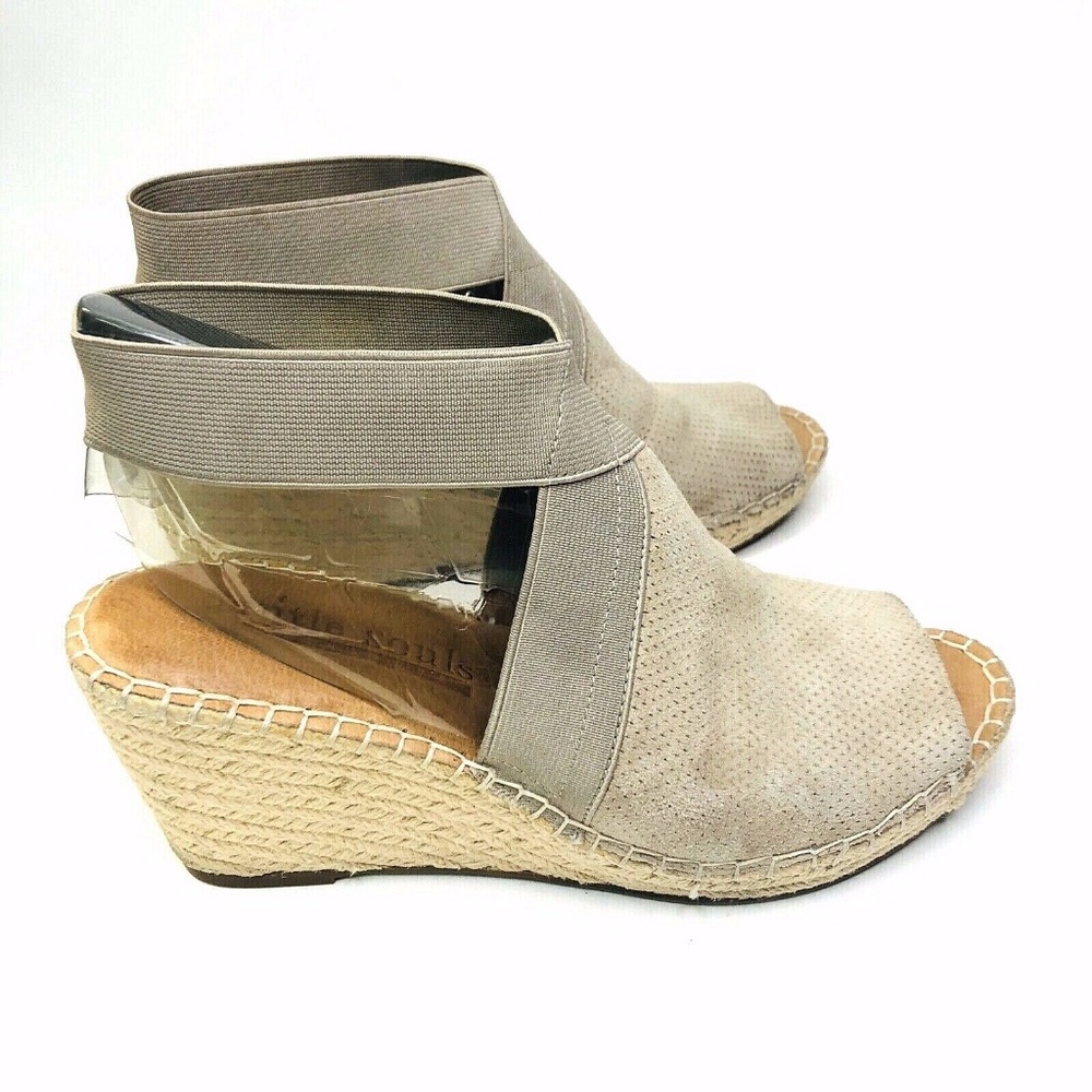 Gentle Souls by Kenneth Cole Colleen Espadrille Wedge Sandals Suede Size 8M